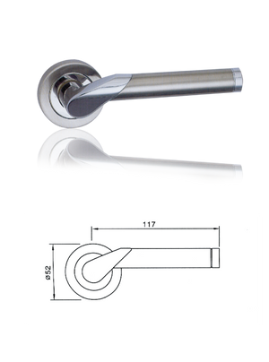 Brass lever handle